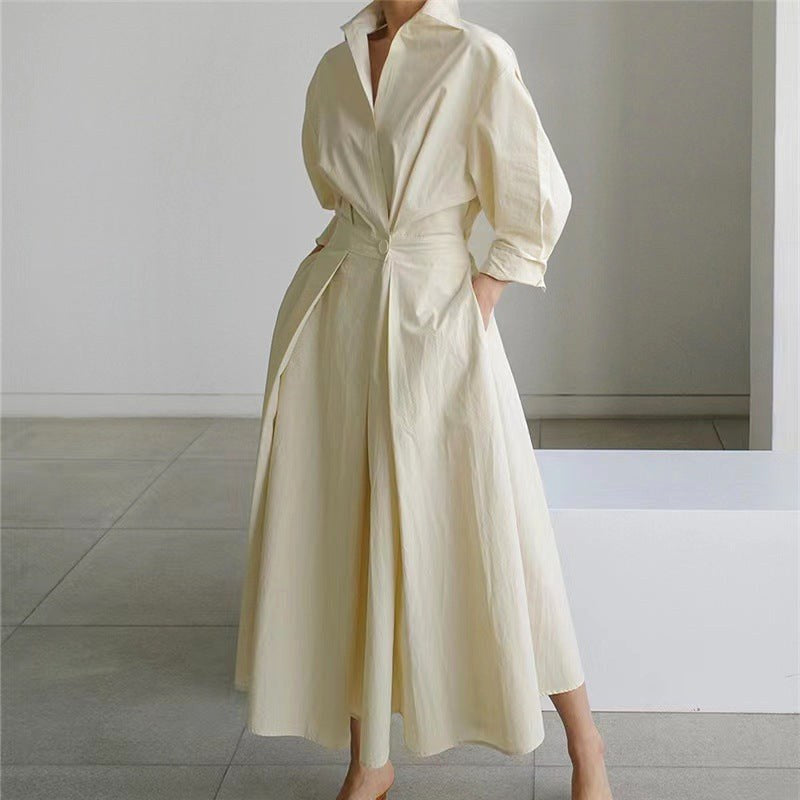 Naomi | Women's Collared Wrap Maxi Dress, Front Wrap Evening Dress | Direct Attire