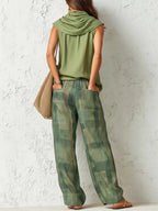 Narelle | Women's Relaxed Two-Piece Set, Wide-Leg Blouse and Trousers | Direct Attire