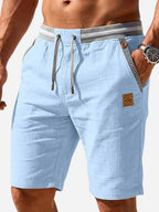 Nate | Men's Drawstring Shorts, Relaxed-Fit Summer Shorts | Direct Attire | Sky Blue