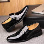 Ned | Men's Patent Leather Loafers, Slip-On Dress Loafers | Direct Attire