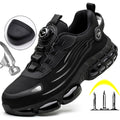 Rhys | Men's Safety Work Shoes, Slip-Resistant Walking Shoes | Direct Attire | Zwart