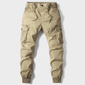 Rhys | Men's Tactical Cargo Joggers, Comfortable Relaxed-Fit Trousers | Direct Attire | Khaki