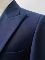 Riley | Men's Slim Fit Three-Piece Suit with Double-Breasted Waistcoat, Tailored Formal Suit | Direct Attire