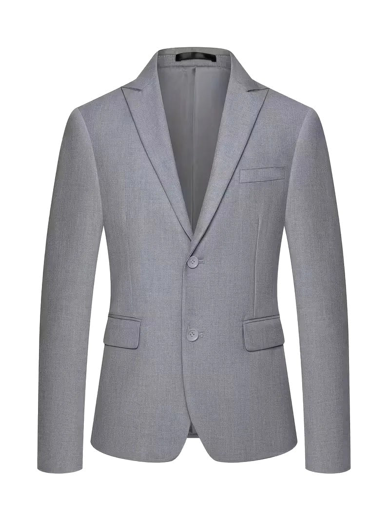 Riley | Men's Slim Fit Three-Piece Suit with Double-Breasted Waistcoat, Tailored Formal Suit | Direct Attire
