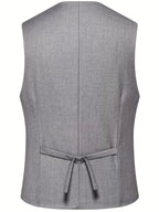 Riley | Men's Slim Fit Three-Piece Suit with Double-Breasted Waistcoat, Tailored Formal Suit | Direct Attire