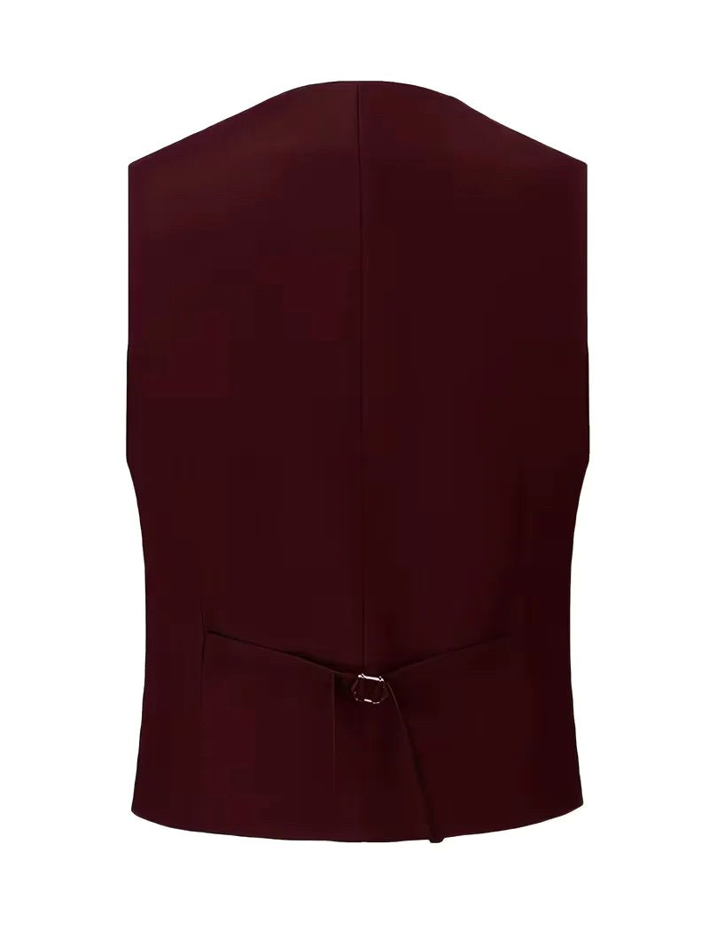 Riley | Men's Slim Fit Three-Piece Suit with Double-Breasted Waistcoat, Tailored Formal Suit | Direct Attire