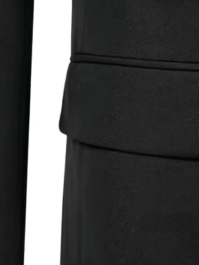 Riley | Men's Slim Fit Three-Piece Suit with Double-Breasted Waistcoat, Tailored Formal Suit | Direct Attire