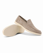 Riley | Men's Suede-Effect Slip-On Loafers, Smart Casual Loafers | Direct Attire