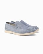 Riley | Men's Suede-Effect Slip-On Loafers, Smart Casual Loafers | Direct Attire