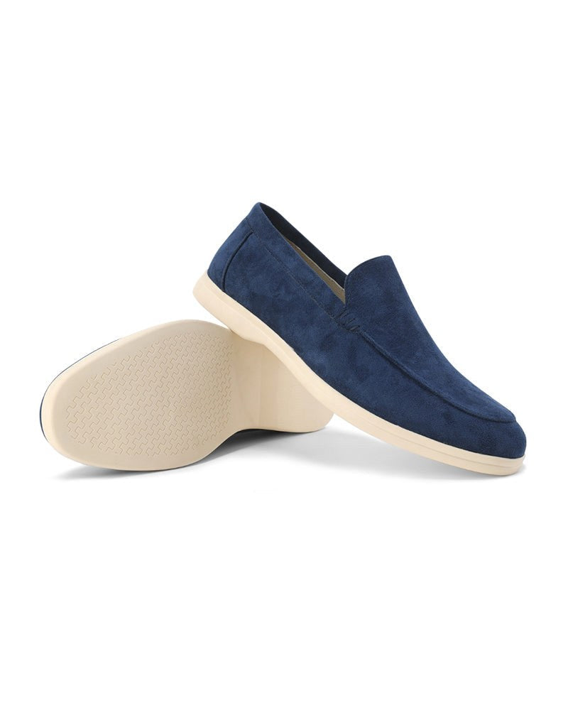 Riley | Men's Suede-Effect Slip-On Loafers, Smart Casual Loafers | Direct Attire