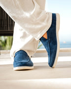 Riley | Men's Suede-Effect Slip-On Loafers, Smart Casual Loafers | Direct Attire