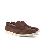 Riley | Men's Suede-Effect Slip-On Loafers, Smart Casual Loafers | Direct Attire