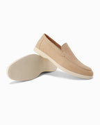 Riley | Men's Suede-Effect Slip-On Loafers, Smart Casual Loafers | Direct Attire