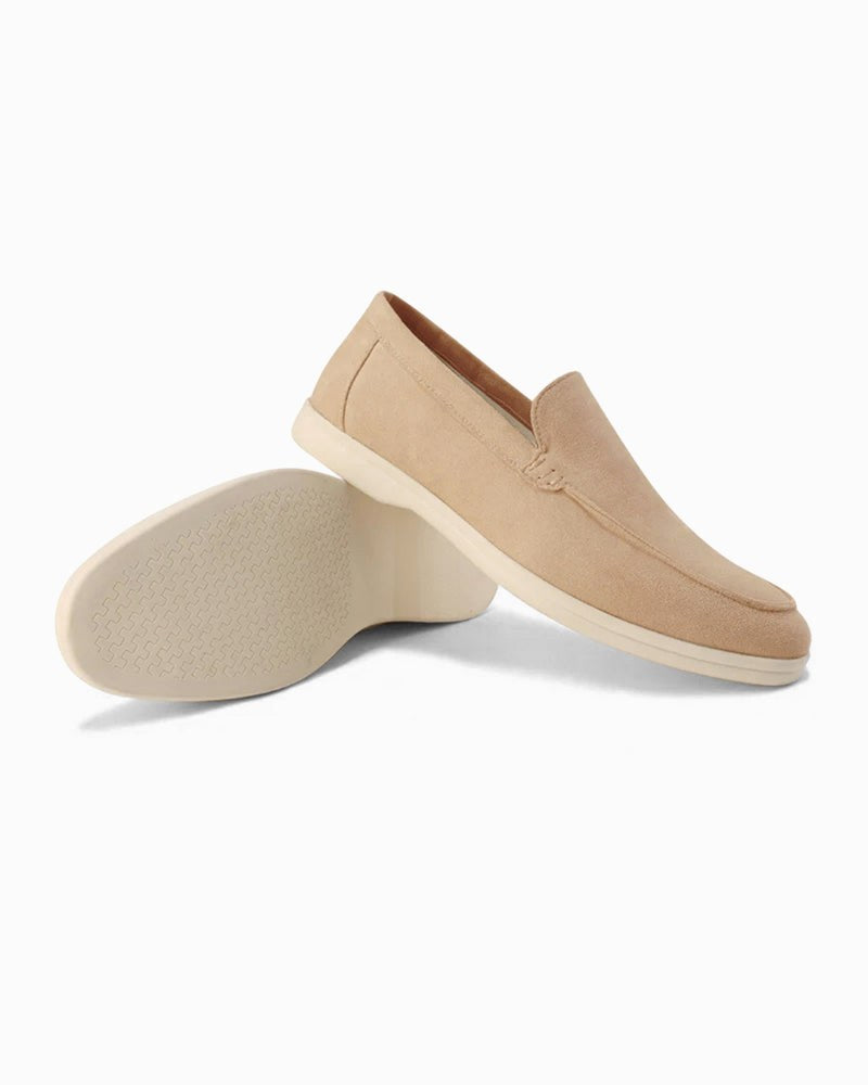 Riley | Men's Suede-Effect Slip-On Loafers, Smart Casual Loafers | Direct Attire