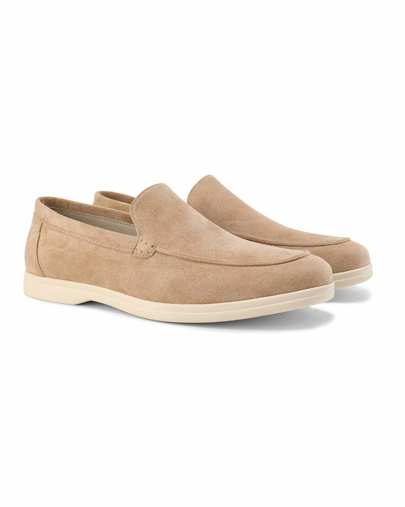 Riley | Men's Suede-Effect Slip-On Loafers, Smart Casual Loafers | Direct Attire