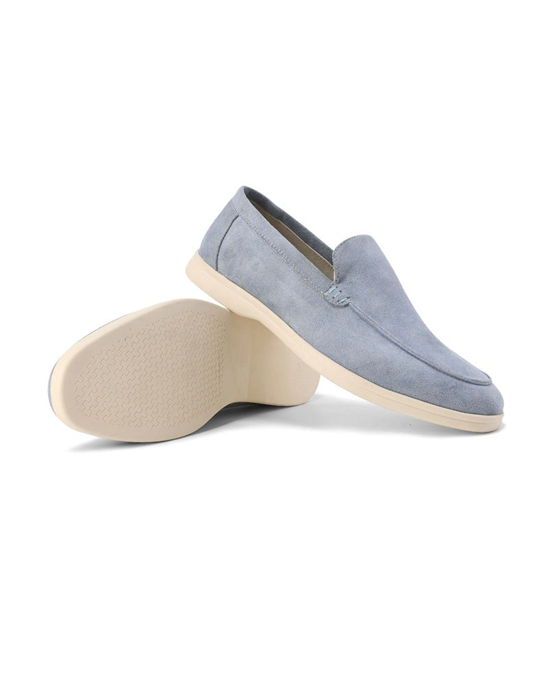 Riley | Men's Suede-Effect Slip-On Loafers, Smart Casual Loafers | Direct Attire