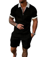 Rory | Men's Polo Shirt and Shorts Set, Modern Two-Piece Casual Set | Direct Attire