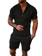 Rory | Men's Polo Shirt and Shorts Set, Modern Two-Piece Casual Set | Direct Attire