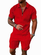 Rory | Men's Polo Shirt and Shorts Set, Modern Two-Piece Casual Set | Direct Attire