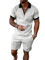 Rory | Men's Polo Shirt and Shorts Set, Modern Two-Piece Casual Set | Direct Attire