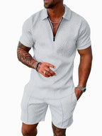 Rory | Men's Polo Shirt and Shorts Set, Modern Two-Piece Casual Set | Direct Attire