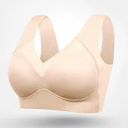 Roxanne | Women's Seamless Bra with Adjustable Straps, Wire-Free Support Bra | Direct Attire | Beige