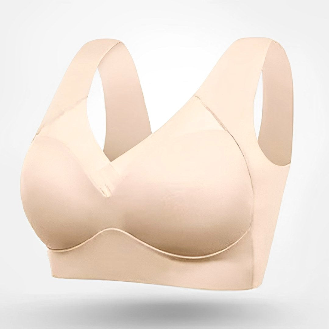 Roxanne | Women's Seamless Bra with Adjustable Straps, Wire-Free Support Bra | Direct Attire | Beige