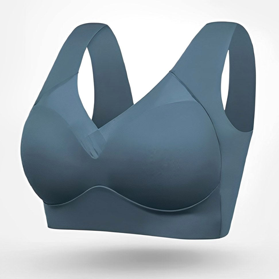 Roxanne | Women's Seamless Bra with Adjustable Straps, Wire-Free Support Bra | Direct Attire | Dark blue