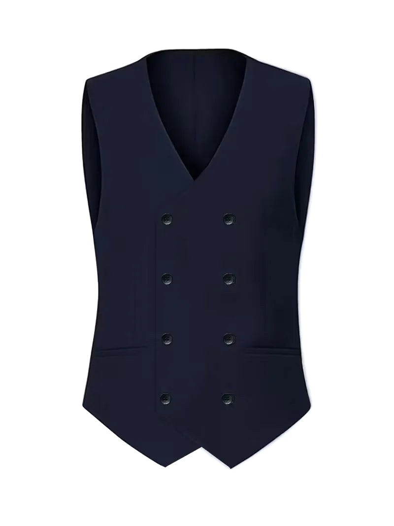 Samuel | Men's Slim-Fit Three-Piece Suit, Double-Breasted Waistcoat Trouser Suit | Direct Attire