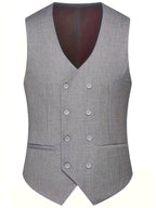 Samuel | Men's Slim-Fit Three-Piece Suit, Double-Breasted Waistcoat Trouser Suit | Direct Attire