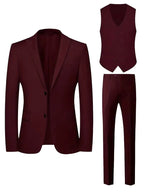 Samuel | Men's Slim-Fit Three-Piece Suit, Double-Breasted Waistcoat Trouser Suit | Direct Attire