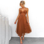 Savannah | Women's Spaghetti Strap Midi Dress, Flattering Summer Dress for Holidays and Everyday Wear, Flattering Summer Dress for Holidays and Everyday Wear - image 8