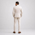 Sebastian | Men's Linen Three-Piece Suit with Waistcoat, Tailored Blazer Suit | Direct Attire | Grey