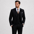 Sebastian | Men's Linen Three-Piece Suit with Waistcoat, Tailored Blazer Suit | Direct Attire