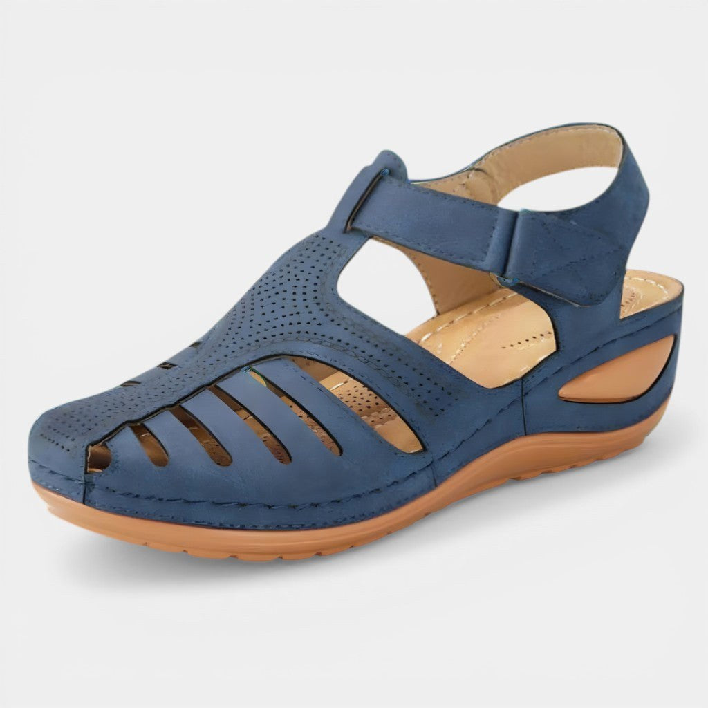 Shayla | Women's Orthopaedic Slip-On Sandals, Corrective Comfort Sandals | Direct Attire | Azul