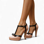 Tammy | Women's Orthopedic Heels, Padded Insole Heels | Direct Attire | Pink