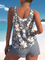 Teagan | Women's Tankini Shorts Swimsuit Set, Flattering Summer Swimwear for Holidays and Beach Days, Flattering Summer Swimwear for Holidays and Beach Days - image 6