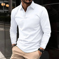 Toby | Men's Long-Sleeve Polo Shirt, Classic Button-Up Polo | Direct Attire