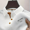 Toby | Men's Textured Polo Shirt, Woven Structured Shirt | Direct Attire | Light Blue