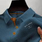 Toby | Men's Textured Polo Shirt, Woven Structured Shirt | Direct Attire