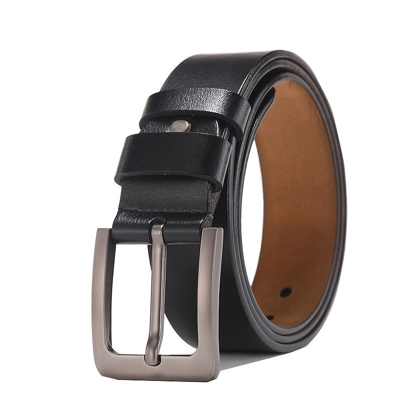 Tristan | Men's Leather Belt with Pin Buckle, Classic Leather Belt | Direct Attire | Bruin