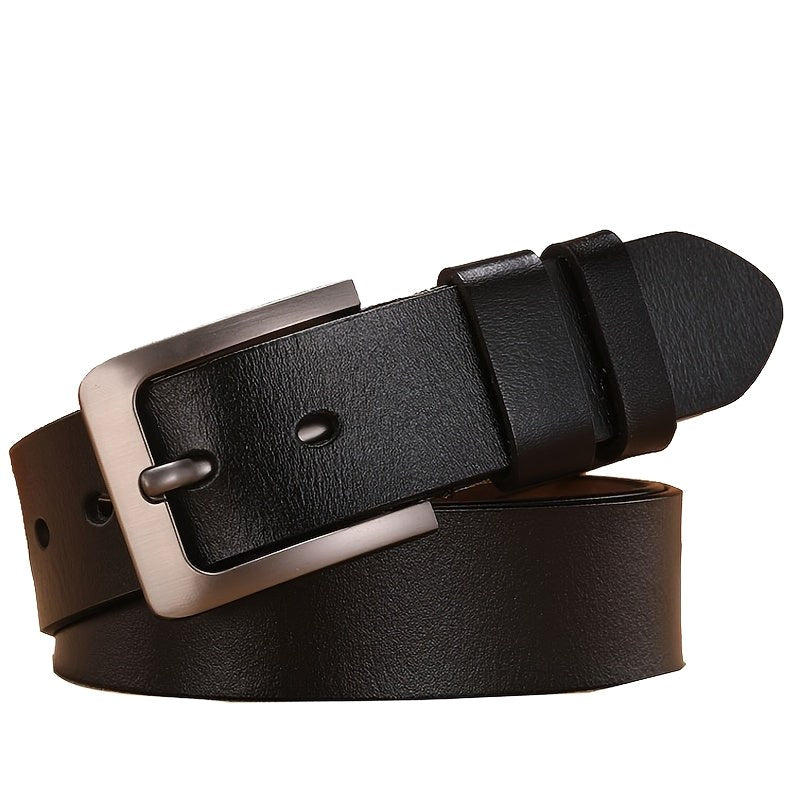 Tristan | Men's Leather Belt with Pin Buckle, Classic Leather Belt | Direct Attire