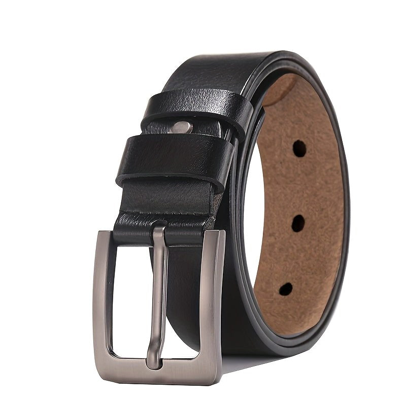 Tristan | Men's Leather Belt with Pin Buckle, Classic Leather Belt | Direct Attire