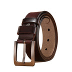 Tristan | Men's Leather Belt with Pin Buckle, Classic Leather Belt | Direct Attire
