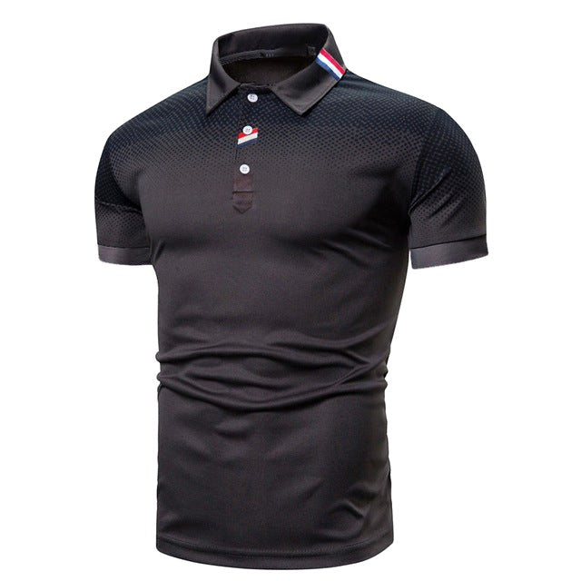 Tyler | Men's Short-Sleeve Polo Shirt, Ribbed Collar Polo | Direct Attire | Rood