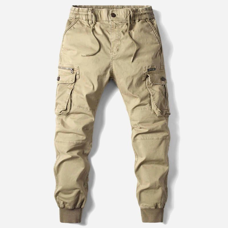William | Men's Cargo Joggers, Relaxed-Fit Trousers | Direct Attire | Khaki