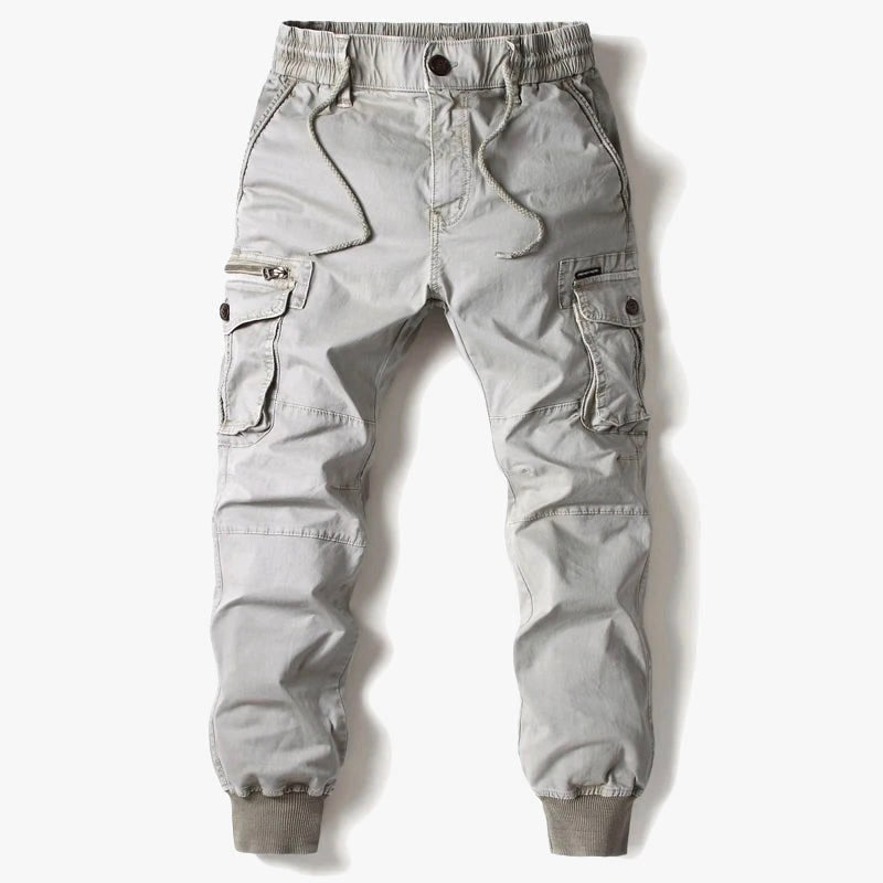 William | Men's Cargo Joggers, Relaxed-Fit Trousers | Direct Attire | Black