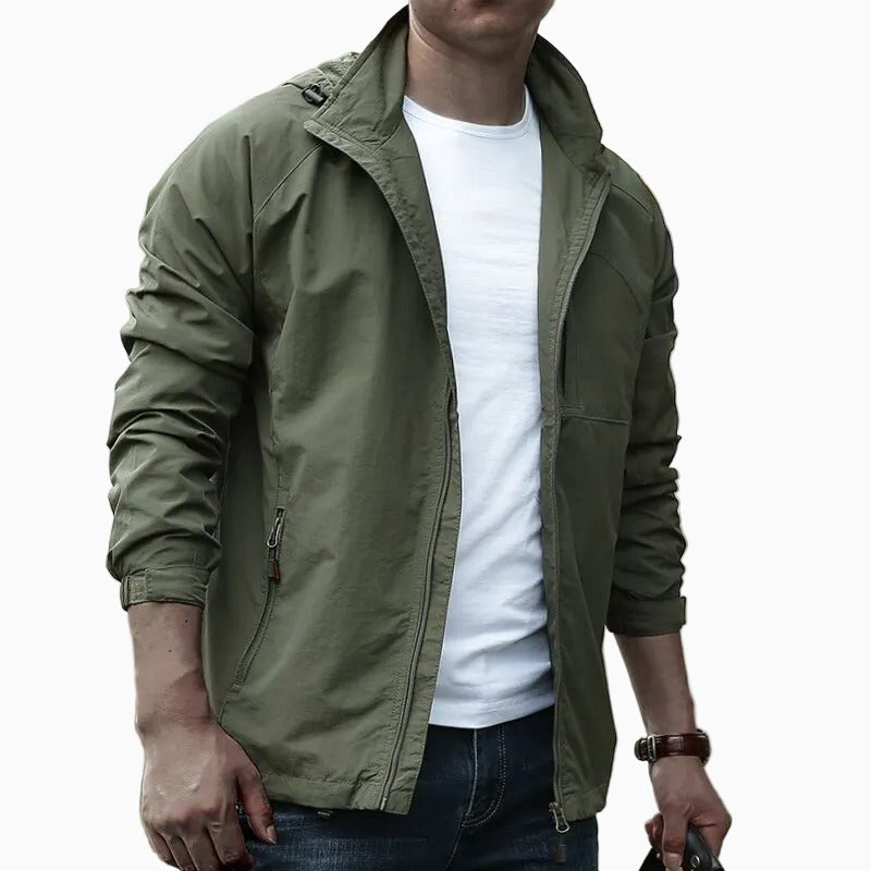 Zac | Men's Waterproof Cargo Jacket, Lightweight Outdoor Jacket | Direct Attire